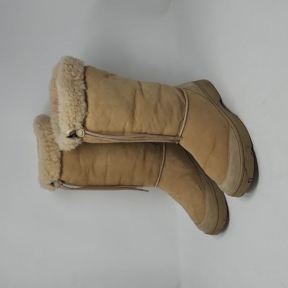 UGG Shoes Ugg Ultimate Tall Drawstring Suede 525 Sand Boots Size 1